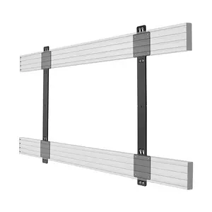 Bracket B-Tech BT8390 Twin Rail Mounting 19mm from Wall Black