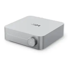 Integrated network stereo amplifier WiiM Amp Home Silver, 120 W peak per channel, SNR 98 dB, Ethernet 10/100, AC 100–240 V