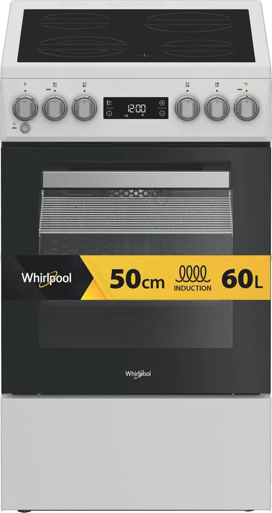 Brīvstāvoša plīts Whirlpool W5V5LCW Elektriskā Keramiskā