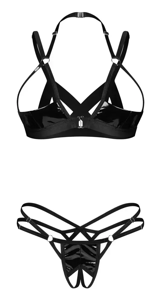 Obsessive Keira shelf krūšturis un atvērti stringi L/XL Photo 7