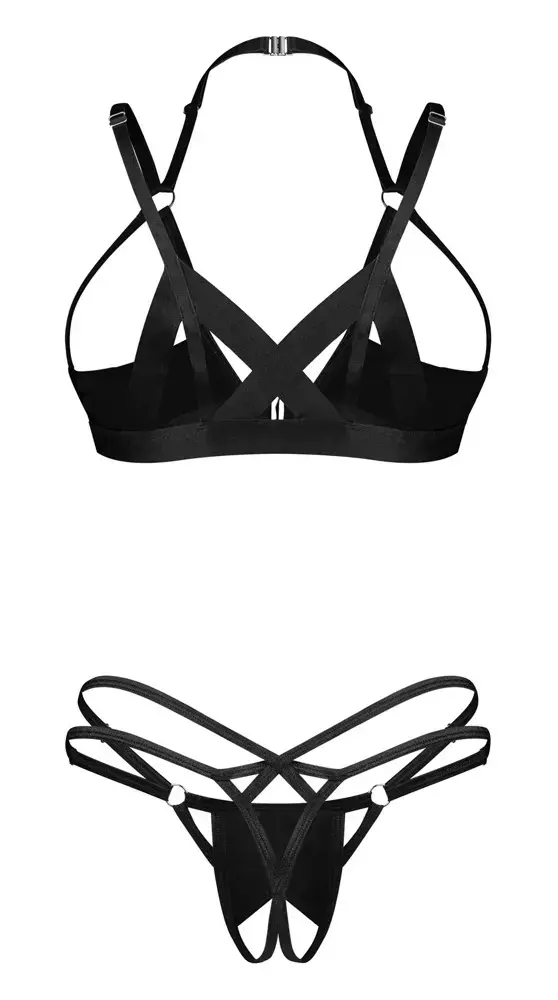 Obsessive Keira shelf krūšturis un atvērti stringi L/XL Photo 8