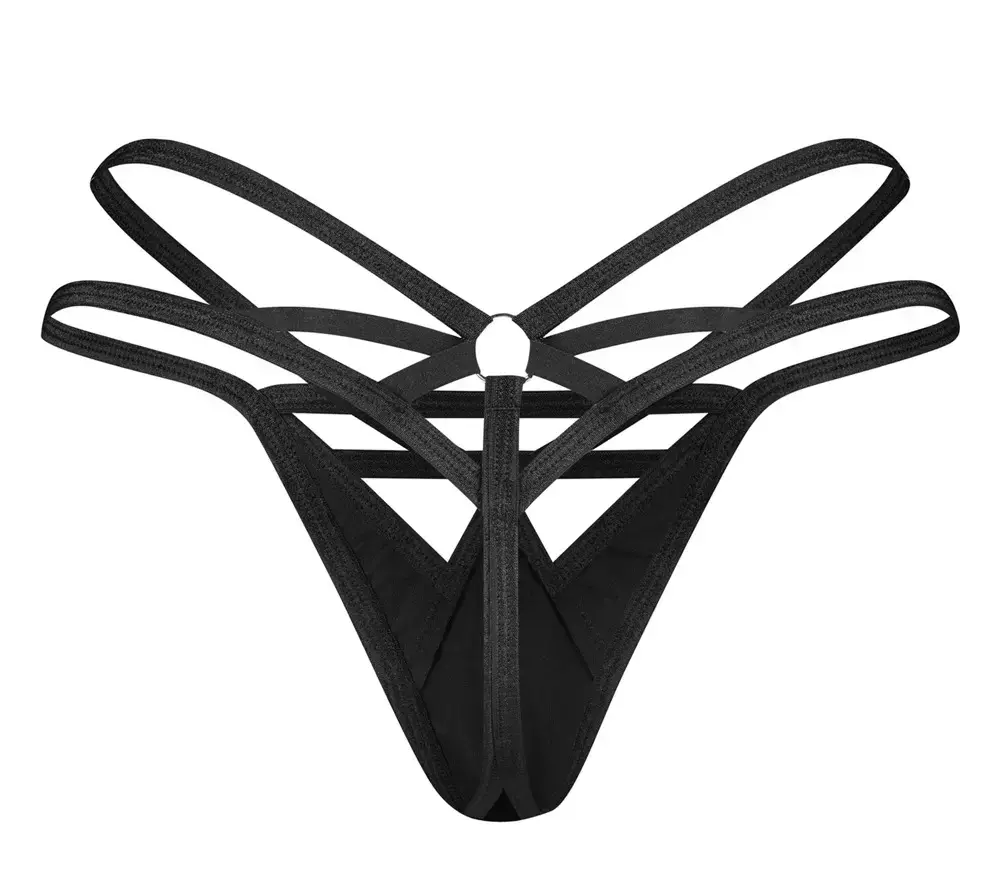 Виниловые стринги Obsessive Keira Lise 2XL/3XL Photo 6