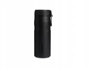 Thermal bottle STANLEY The IceFlow Bottle Twist Flip 0.47 L — insulated drinking bottle, black
