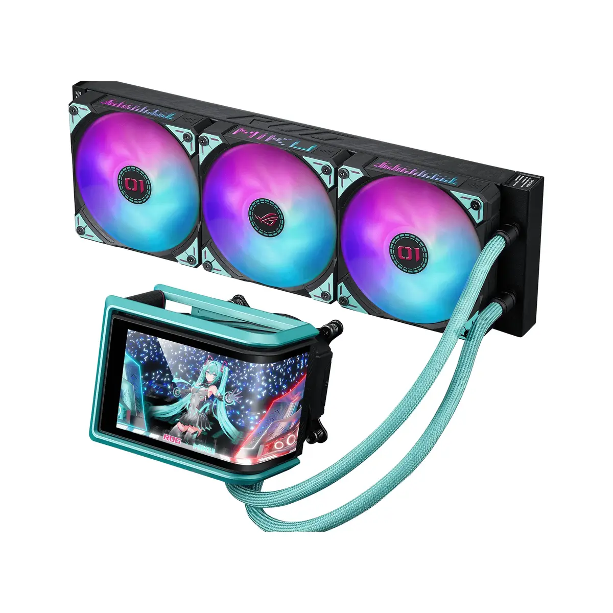 All-in-one liquid cooler ASUS ROG RYUO IV 360 ARGB Hatsune Miku Edition Photo 6