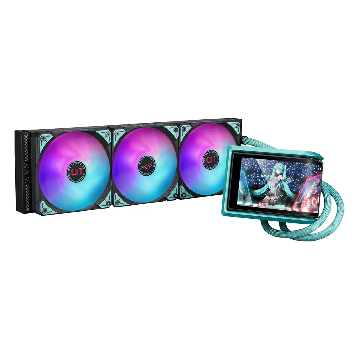All-in-one liquid cooler ASUS ROG RYUO IV 360 ARGB Hatsune Miku Edition Photo 7