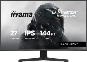 iiyama G-MASTER G2741HSU-B1 Игровой компьютерный монитор 27 Дюймов Full HD IPS 1920 x 1080 Пикселей 144 Гц 1 мс Черный