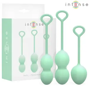 Набор вагинальных шариков Kegel INTENSE CHARLI D-244433 — светло-нефритовый, для тренировки тазового дна