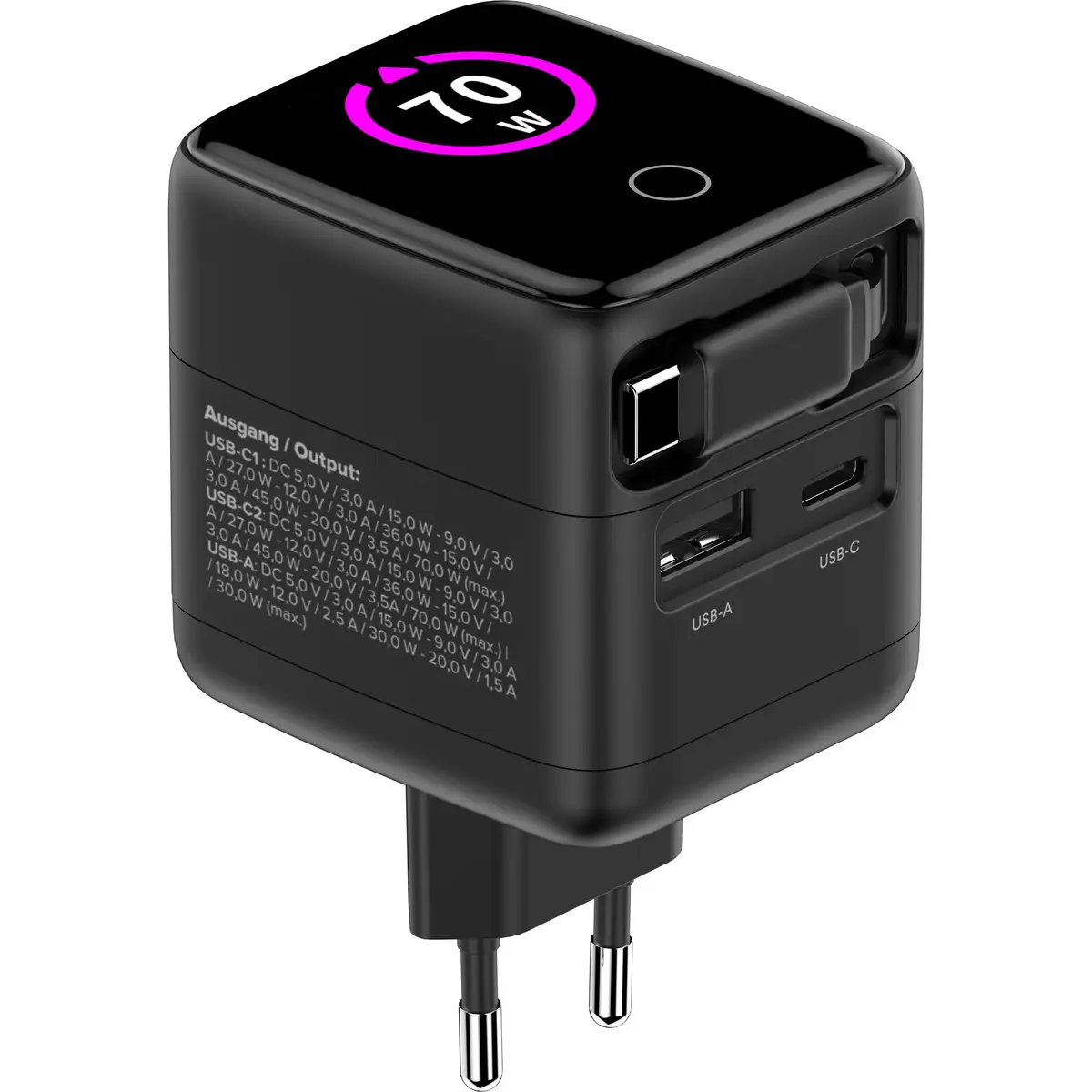 InLine USB strāvas adapteris 70W GaN Photo 4