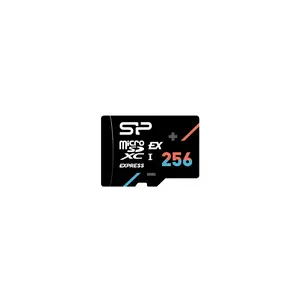 microSDXC flash memory card Silicon Power Hypera 256 GB — Class 10, UHS-I U3, V30, A1, read 880 MB/s, write 700 MB/s