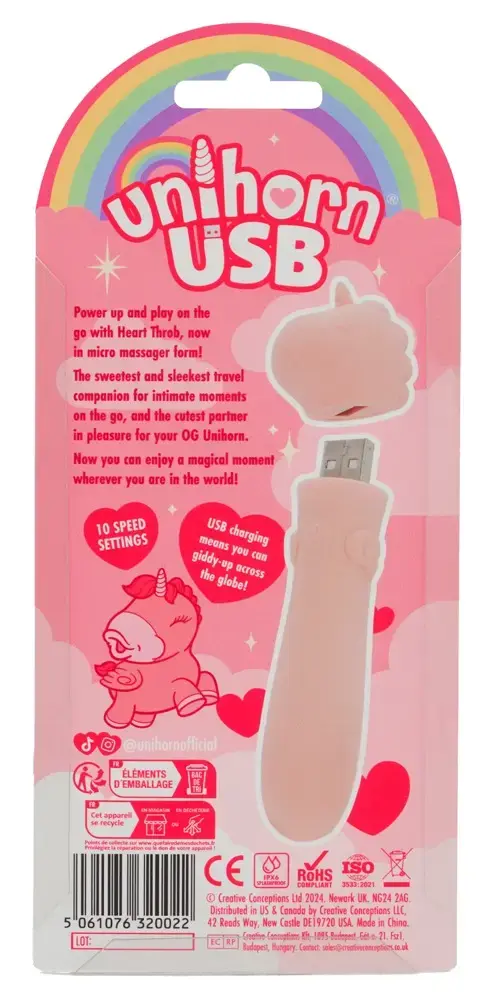 Мини‑вибратор Unihorn Heart Throb 07015720000 Photo 7