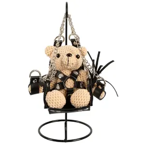 Soft plush swing accessory Bad Kitty Swing Teddy 07820680000, 11 cm, polyester, keyring, mini sex swing fit