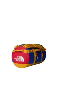 Duffel bag The North Face Base Camp XS — compact travel duffel in TNF Blue/TNF Red/Summit Gold