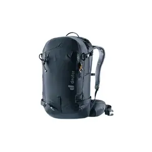 Рюкзак DEUTER Freerider Pro 34+ — технический фрирайд для лыжного туринга, 34 л, чёрный, держатель для шлема, поясной ремень