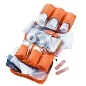 Travel first aid kit Deuter First Aid Kit Pro Orange Zipper 180x80x150mm