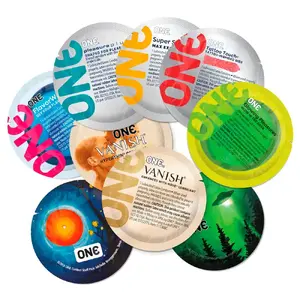 Condoms set ONE Mixed Pleasures — pack of 12, 6 assorted types, Sensatex latex, length 180 mm, nominal width 53 mm