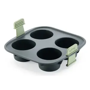 Muffin mould Lékué 890246 Rectangular Freezeproof -20°C 200x200x64mm