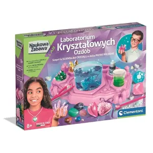 Набор для обучения Clementoni Crystal Decoration Laboratory 50398 — набор для выращивания и декорирования кристаллов, 8+