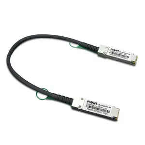 InfiniBand/fibre optic cable PLANET CB-DAQSFP-0.5 0.5 m QSFP+ Black