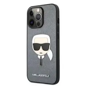 Чехол Karl Lagerfeld Head Case для iPhone 13 Pro Max Saffiano Silver