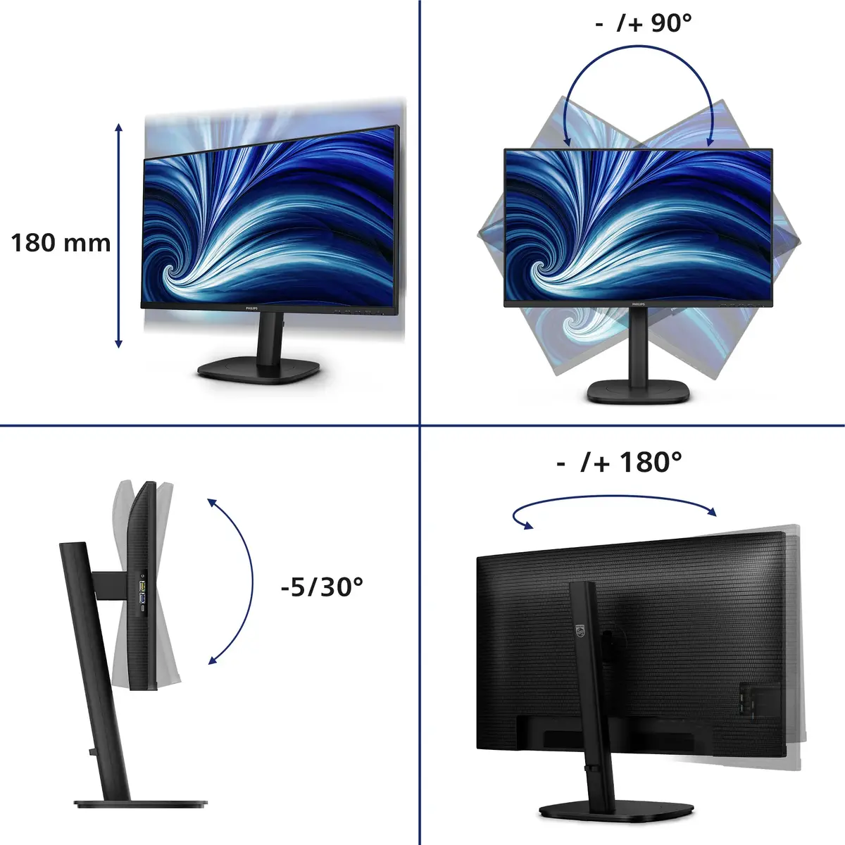Монитор Philips 3000 series 24B2U3301D/00 Photo 3