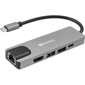 Sandberg USB-C 5in1 Travel Dock Saver Vadu USB 3.2 Gen 1 100W