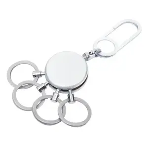 Key ring TROIKA PATENT EASY Silver Brass 50mm