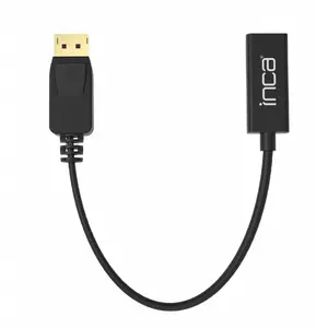 Video Cable Adapter Inca IDTH-05 0.2m DisplayPort to HDMI Type A Black