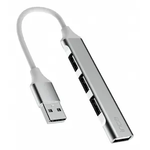 USB centrmezgls Inca IUSB-4TUX USB 2.0 Type-A 5000 Mbit/s Sudrabs Balts