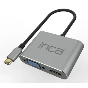 Интерфейсный хаб Inca ITPC-06TX USB Type-C 5000 Mbit/s Серый
