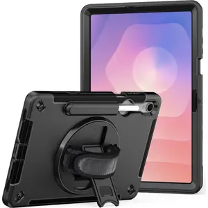 Kickstand Case jt berlin for Samsung Galaxy Tab S11 with Rugged Handstrap — Black