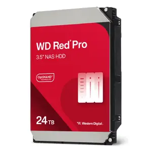 Internal HDD Western Digital Red Pro WD241KFGX 24 TB 3.5" 7200 RPM Serial ATA 512 GB hybrid cache