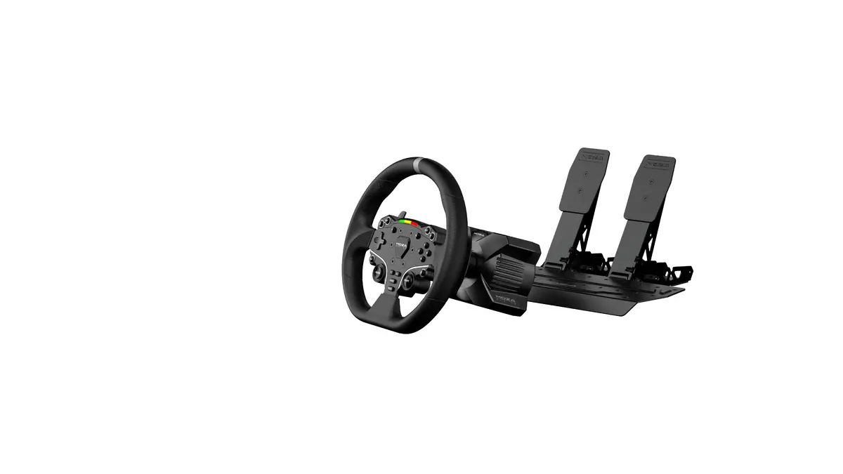 MOZA R3 racing wheel and pedals for PC Photo 2