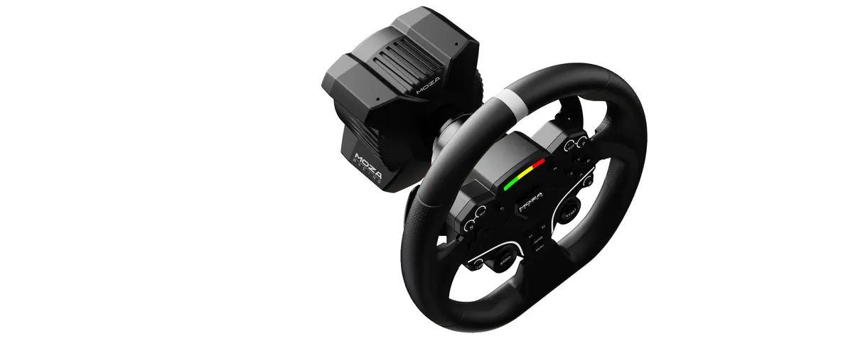 MOZA R3 racing wheel and pedals for PC Photo 3