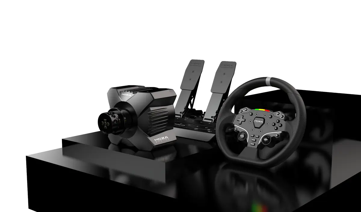MOZA R3 racing wheel and pedals for PC Photo 5