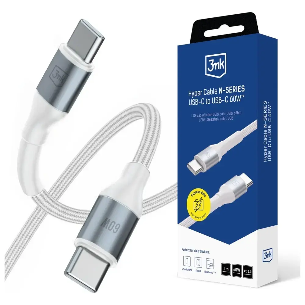 Кабель USB-C 3MK Hyper Cable N-SERIES 1 м Photo 3