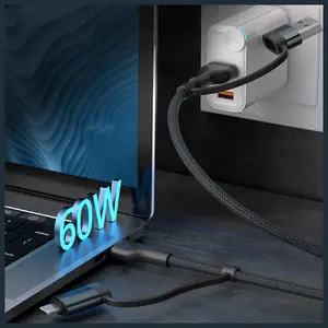 USB-A/USB-C to USB-C/Lightning Cable 3MK Hyper Cable N-SERIES 1.2 m 60W