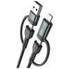 3MK Hyper Cable N-SERIES USB-A/USB-C uz USB-C/Lightning 1,2 m Photo 3