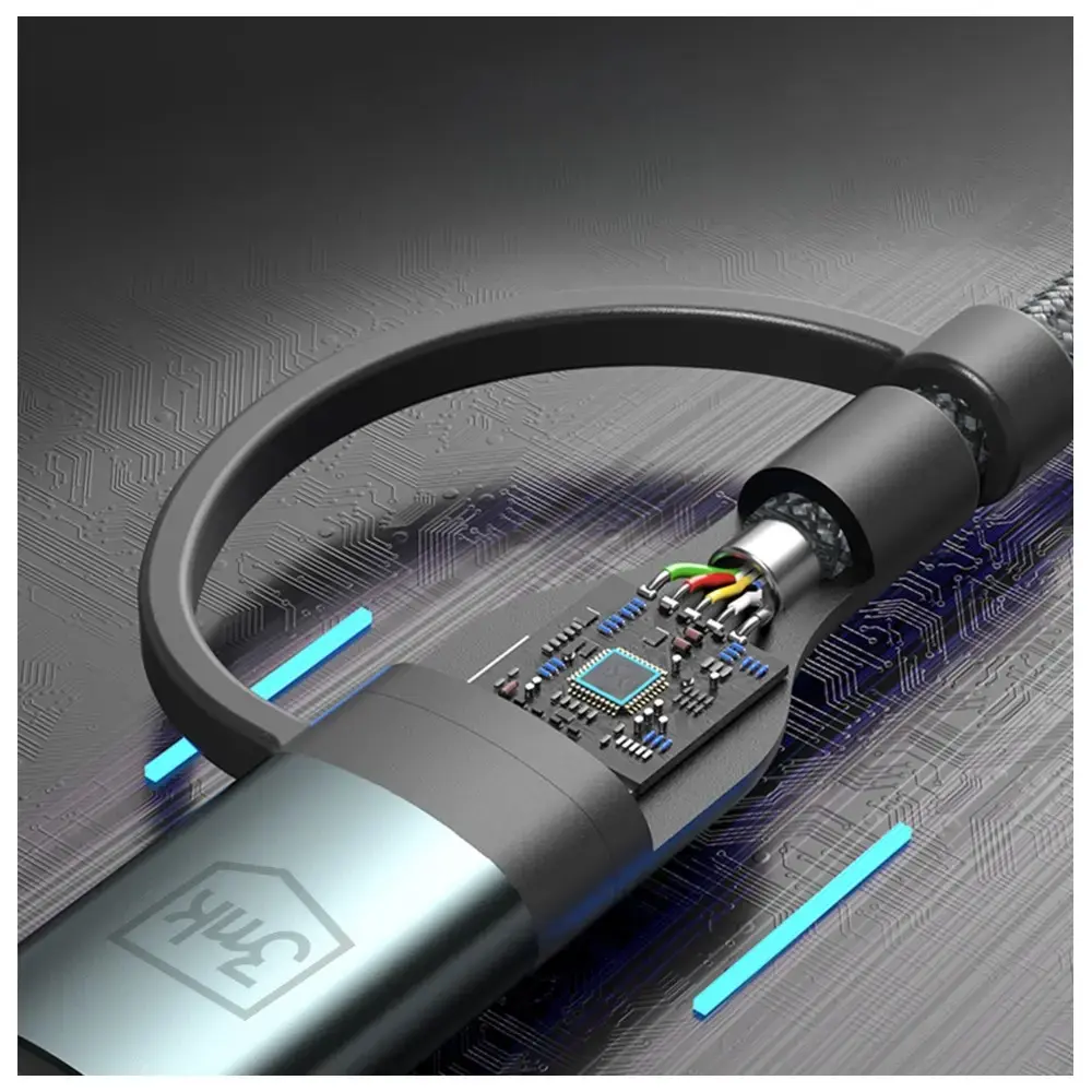 3MK Hyper Cable N-SERIES USB-A/USB-C uz USB-C/Lightning 1,2 m Photo 7