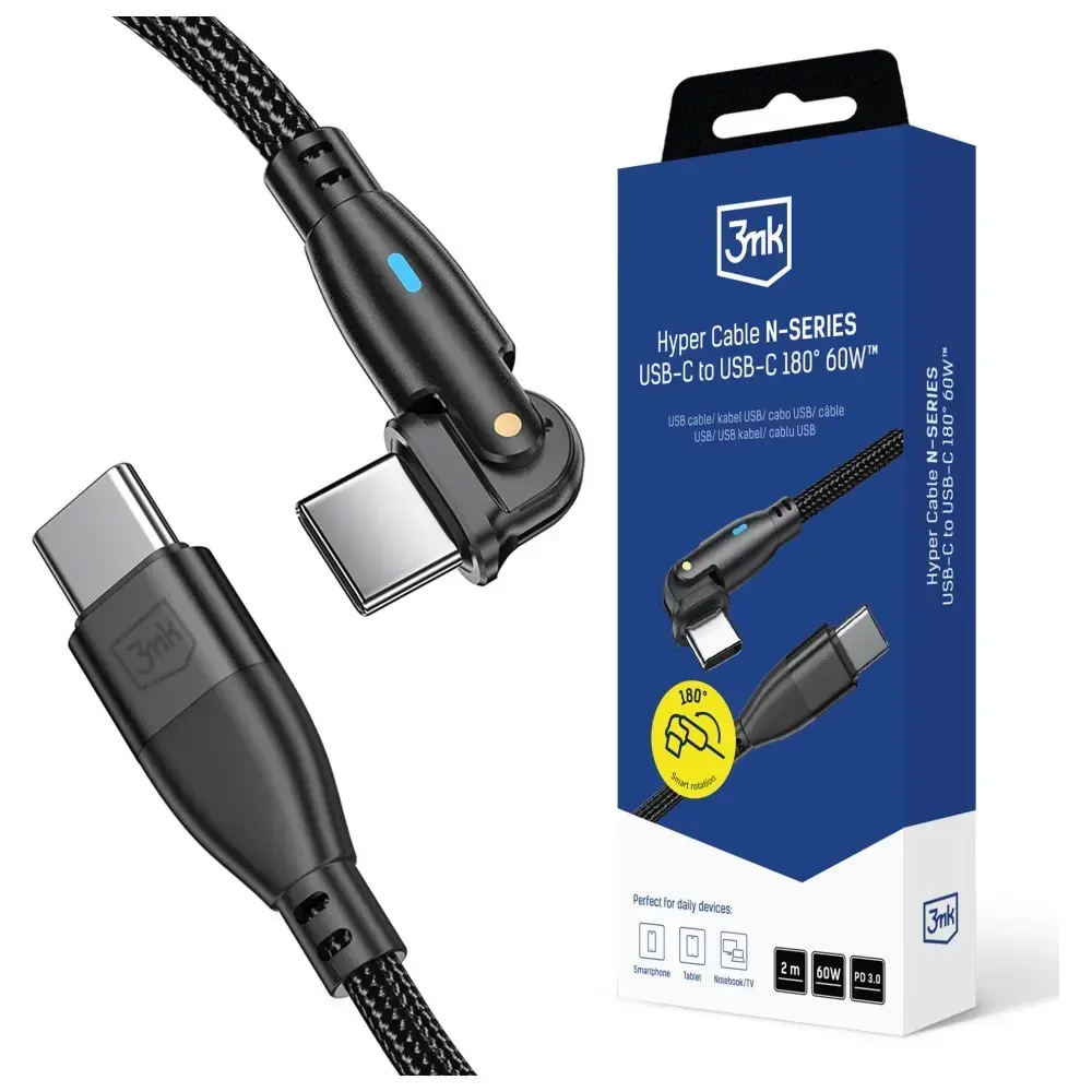 USB-C to USB-C cable 3MK Hyper Cable N-SERIES 2m Photo 4