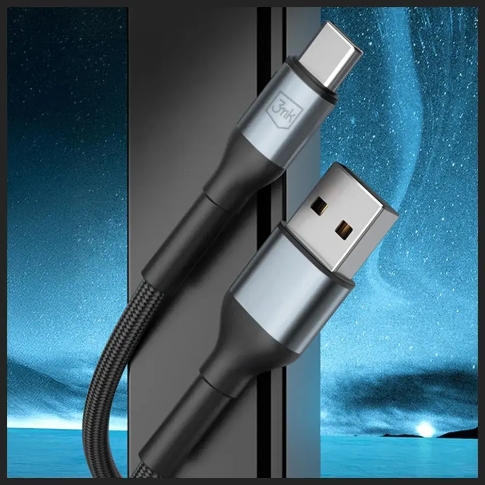 USB-A uz USB-C kabelis 3MK Hyper Cable N-SERIES Photo 2
