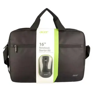 Briefcase Acer GP.ACC11.03V 40.6 cm (16") Black Carrying handle Shoulder strap