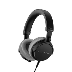 Studijas austiņas Beyerdynamic DT 270 PRO, slēgta konstrukcija, 45 Ω, 5–24 kHz, vadu 3.5 mm, melnas