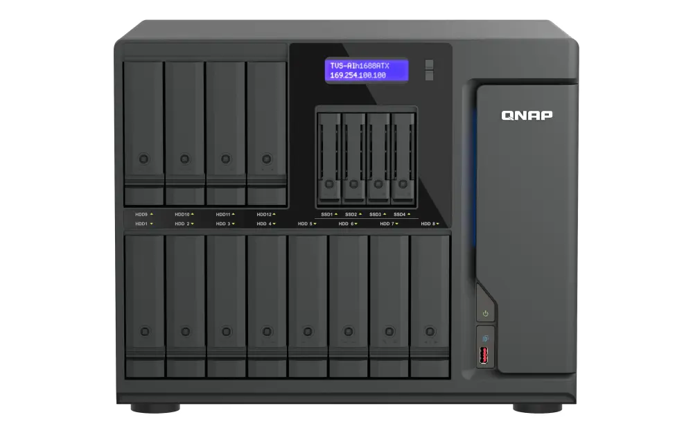 QNAP TVS-AIH1688ATX-U7-32G Torņa tipa NAS krātuves
