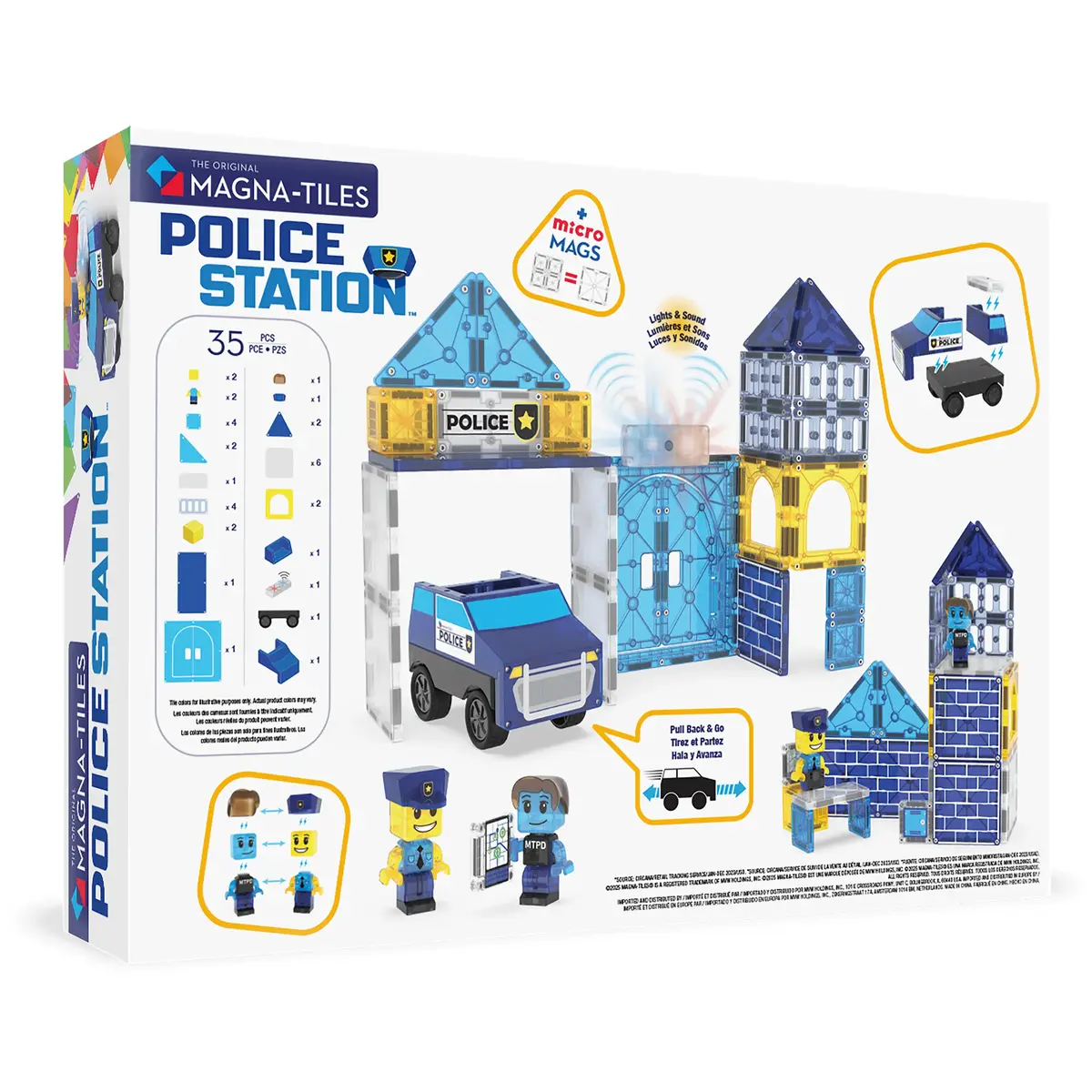 Magna Tiles магнитный набор Полицейский участок — 35 шт Photo 5