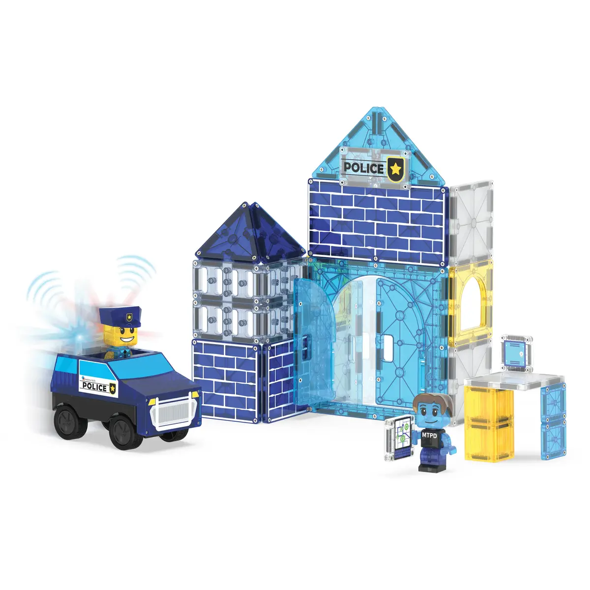Magna Tiles магнитный набор Полицейский участок — 35 шт Photo 6
