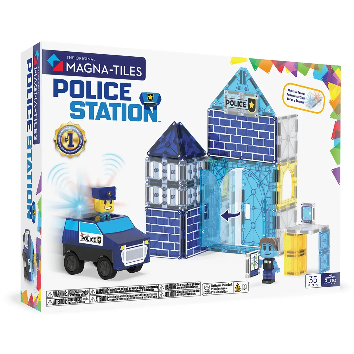 Magna Tiles магнитный набор Полицейский участок — 35 шт Photo 7