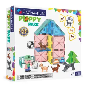 Конструктор магнитный Magna Tiles Puppy Park — 27 деталей, магнитные плитки