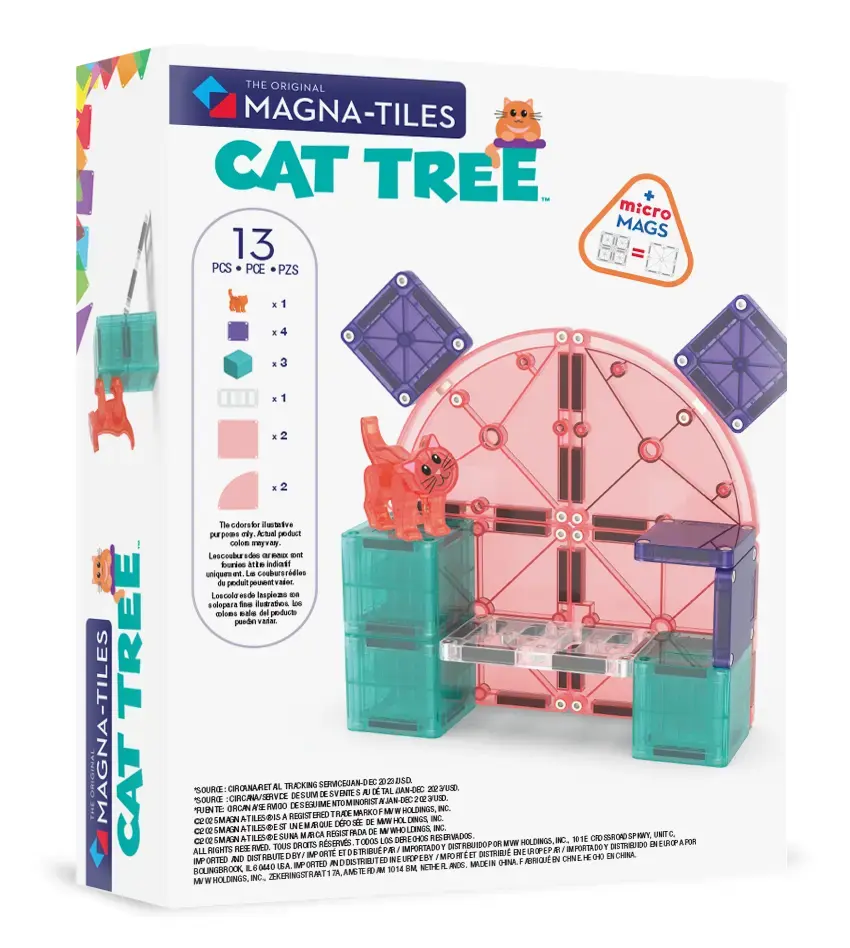 Magna Tiles Magnet Constructor Set Cat Tree 13 шт Photo 7