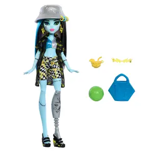 Monster High Scare-adise Island Frankie Stein modes lelle ar peldkostīmu un aksesuāriem