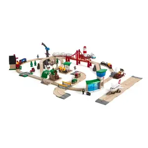 Vilciens BRIO Railway World Deluxe Set Daudzkrāsains 0.3 gadi 6 LR44